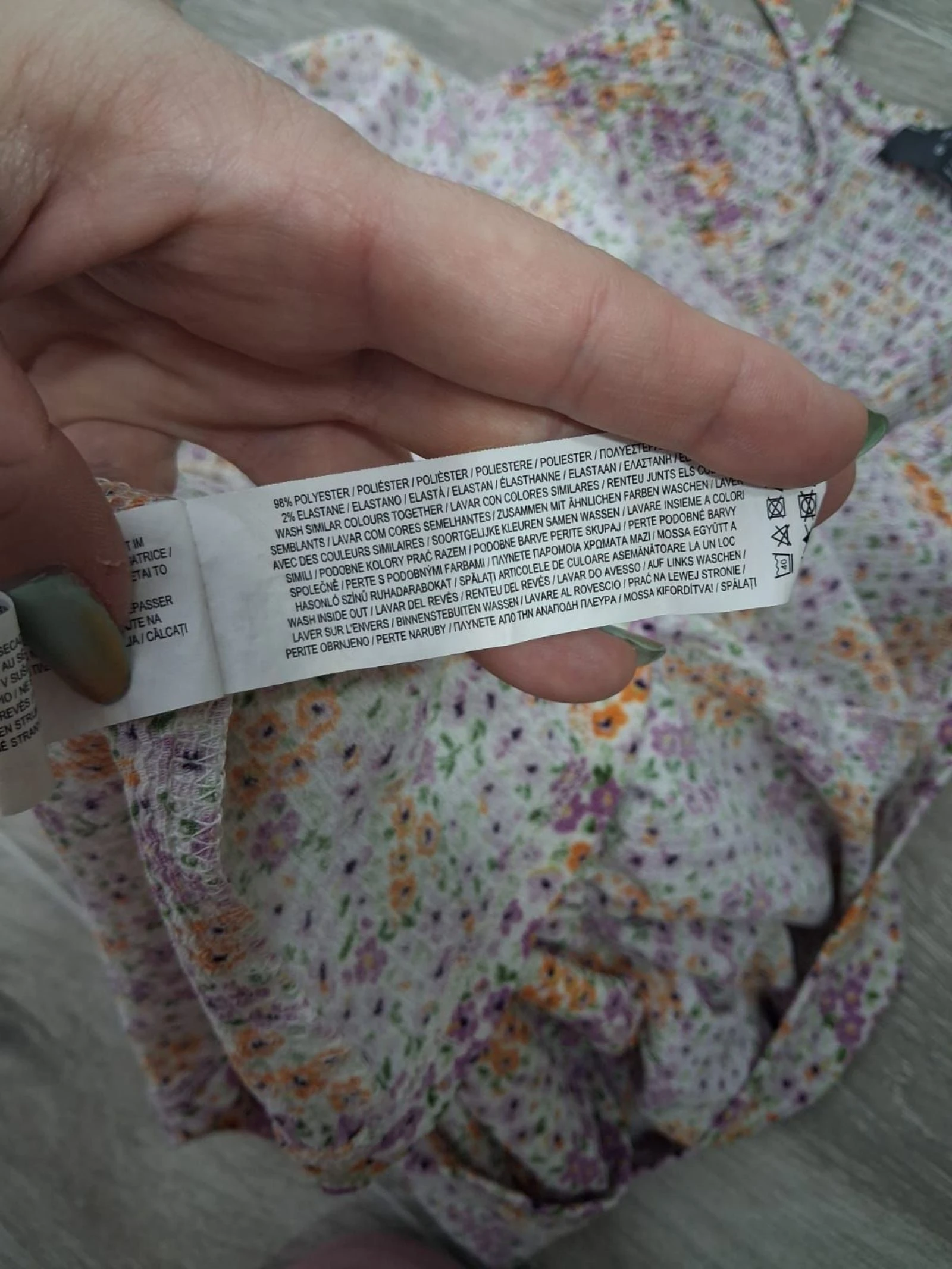 Vestido Primark floral fruncido con volantes talla S – photo 10